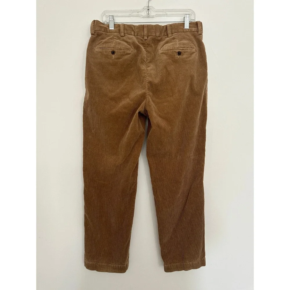 Polo Ralph Lauren Corduroy Pant Men 34x30 Tan Brown Preston Trousers Classic Fit